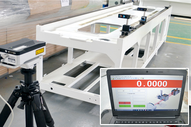 The British Renishaw laser interferometer is imported