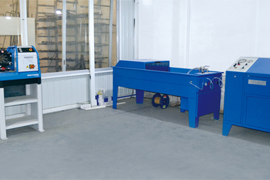 The Finland full set of hydraulic withholding and testing equipment is imported